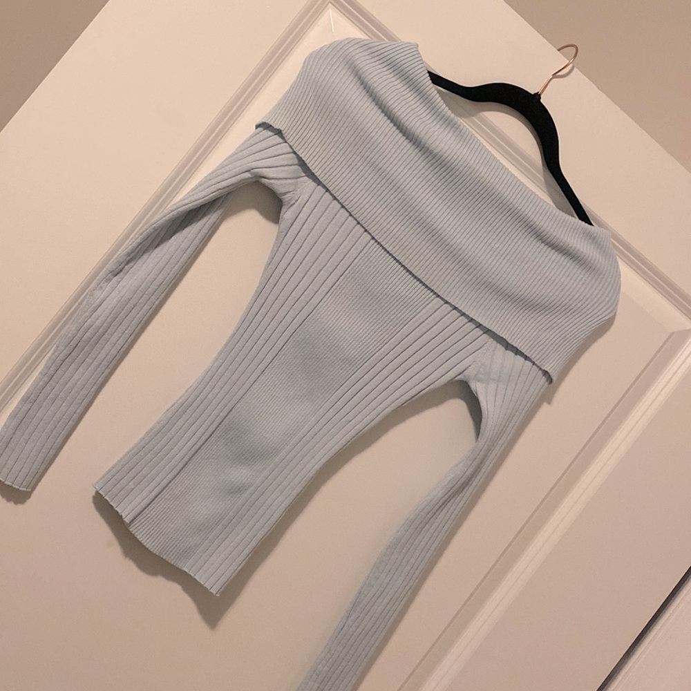 Off the shoulder sweater